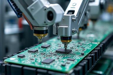 Automated electronic assembly line